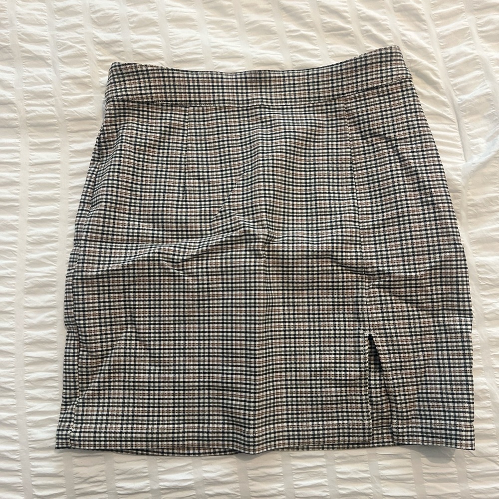 Plaid Pencil Skirt